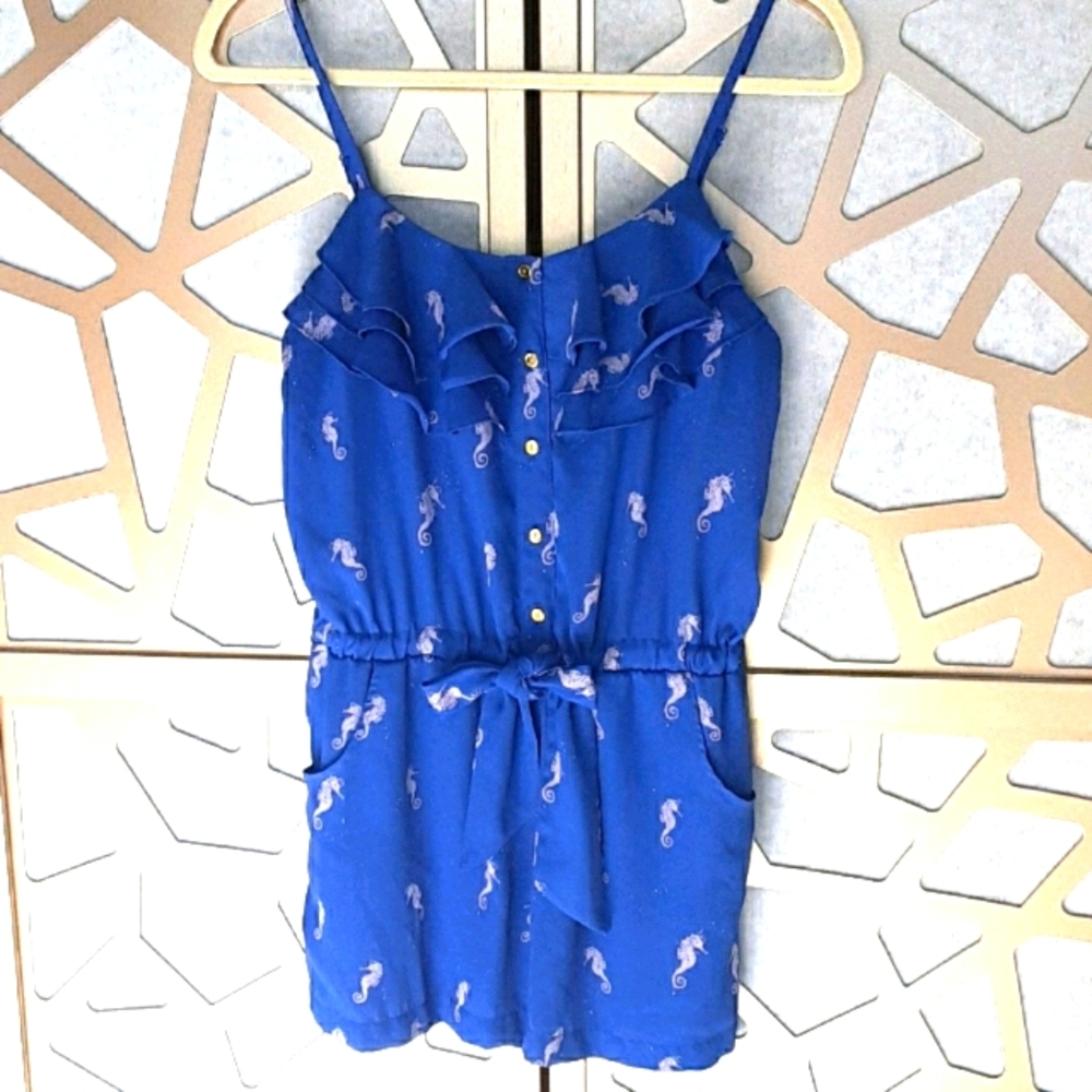 EUC L'AMOUR NANETTE LEPORE Seahorse Romper